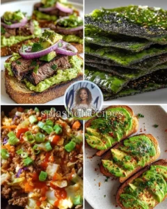 Southwest Chipotle Beef & Avocado Toast plated beautifully