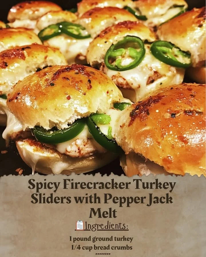 Spicy Firecracker Turkey Sliders with Pepper Jack Melt