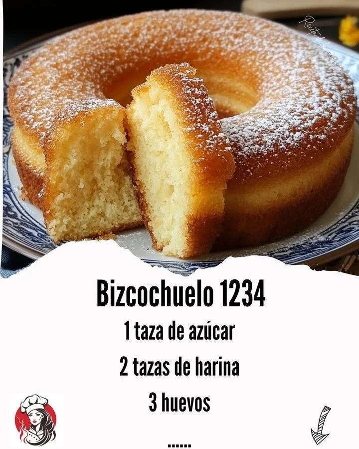 Delicious homemade sponge cake topped with fresh fruits