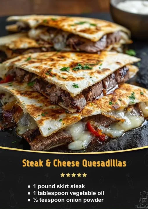 Steak & Cheese Quesadillas