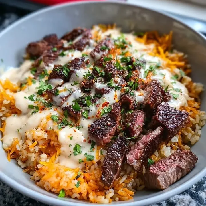 Steak Queso Rice