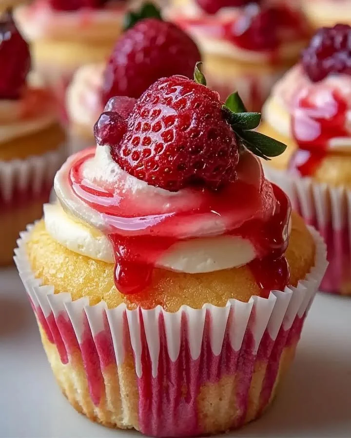 Strawberry Cheesecake Cupcakes