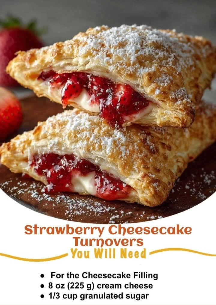 Strawberry Cheesecake Turnovers