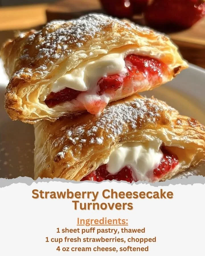Strawberry Cheesecake Turnovers