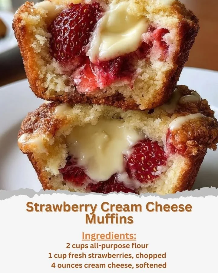 Strawberry Cream Cheese Muffins