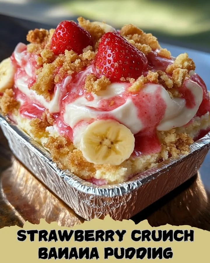 Strawberry Crunch Banana Pudding
