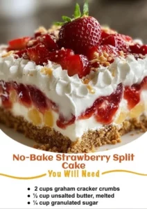 Delicious Strawberry Crunch Cheesecake topped with crushed strawberry crumbs