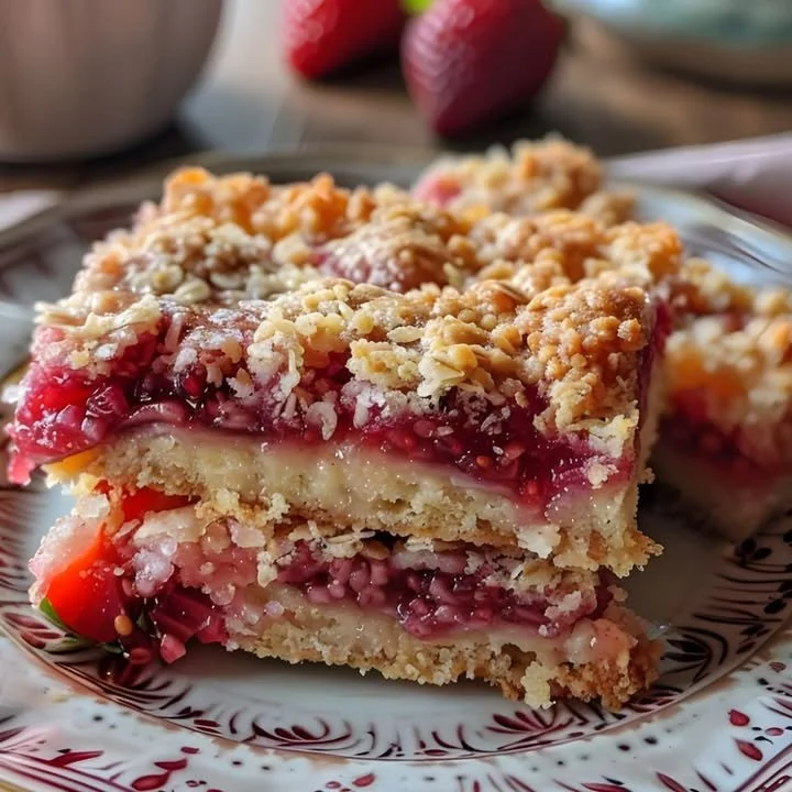 Strawberry Rhubarb Bars