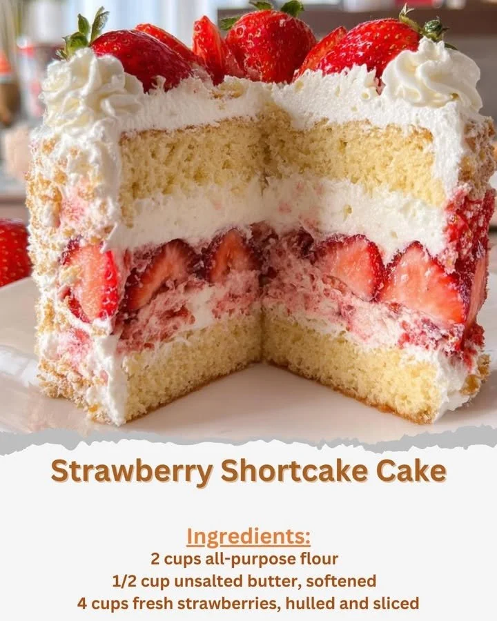 Strawberry Shortcake Cake