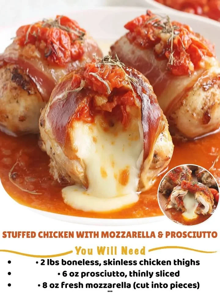 Stuffed Chicken with Mozzarella & Prosciutto