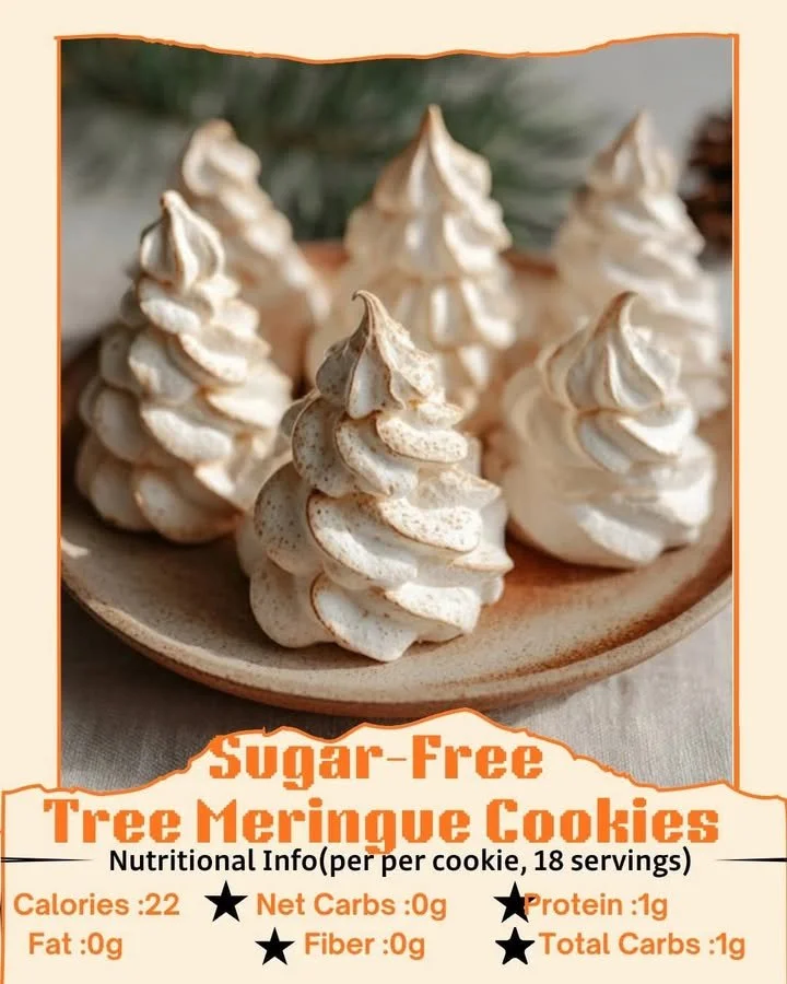 Sugar-Free Tree Meringue Cookies