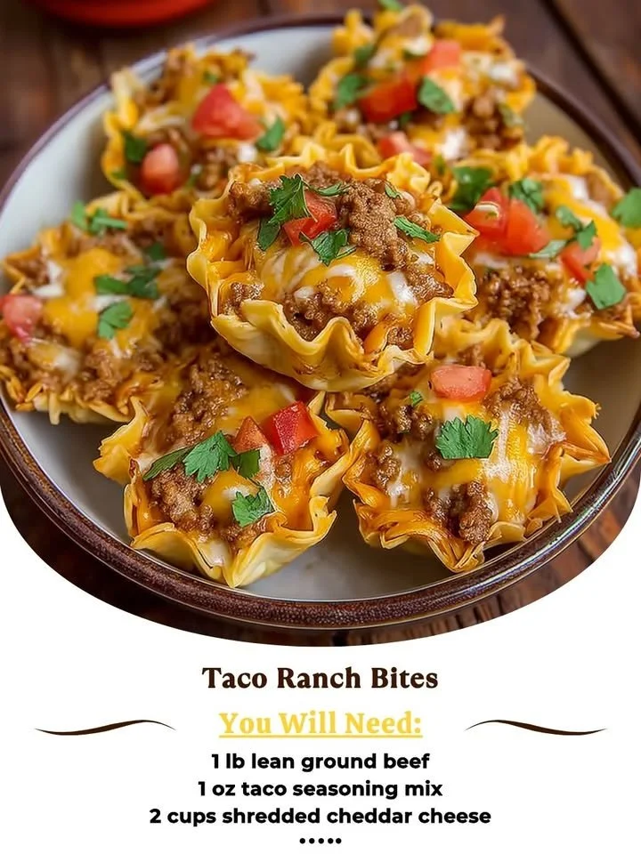 Taco Ranch Bites showcasing vibrant ingredients and flavorful presentation.
