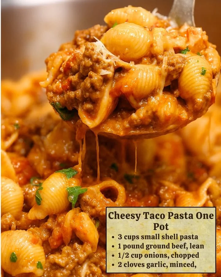 Delicious taco stuffed shells loaded with beef, cheese, and fresh toppings.