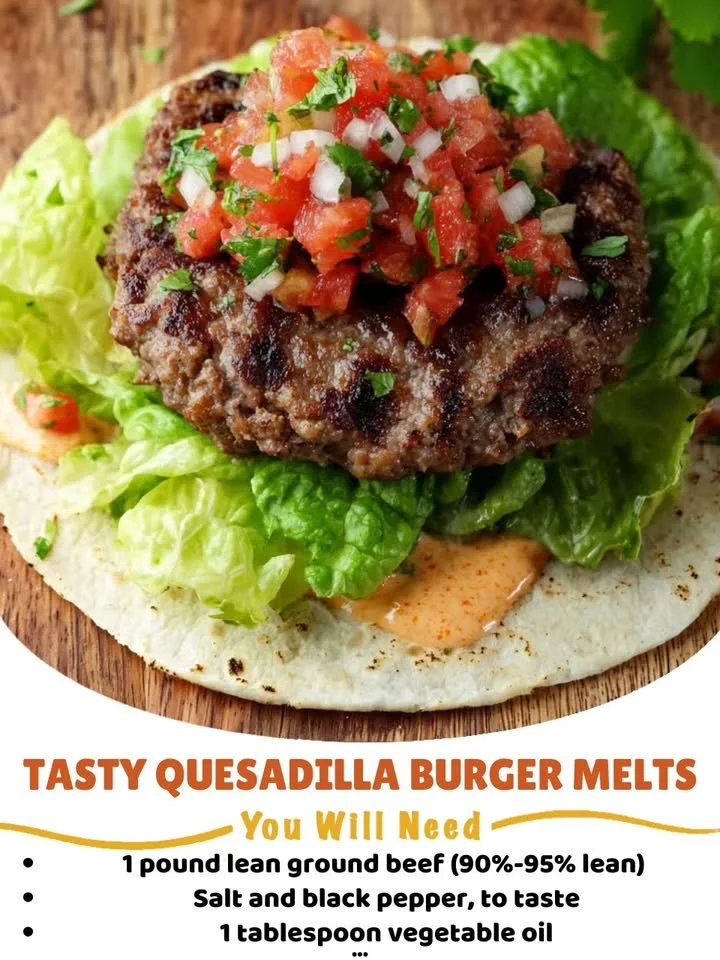 Tasty Quesadilla Burger Melts