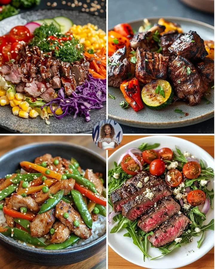 Teriyaki Beef & Stir-Fry Veggies Plate