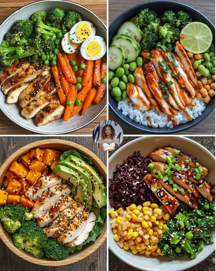 Plate featuring teriyaki chicken and miso roasted vegetables