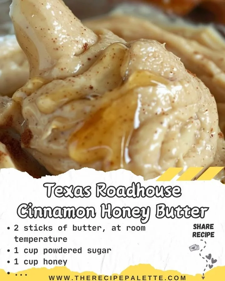 Texas Roadhouse cinnamon honey butter served with warm bread