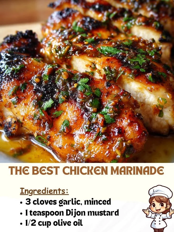 Bowl of the best chicken marinade with spices and herbs
