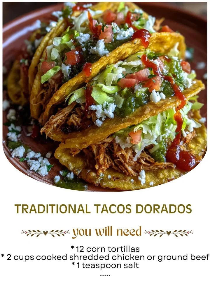 Traditional Crispy Fried Tacos