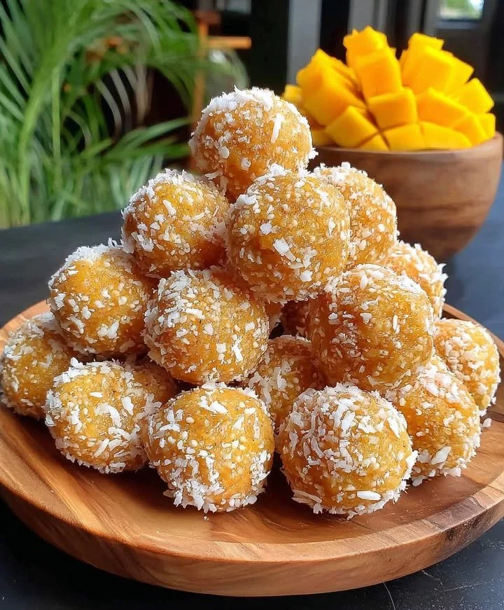 Tropical Bliss Mango-Coconut Energy Bites