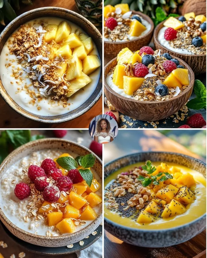 Tropical Pineapple & Coconut Smoothie Bowl