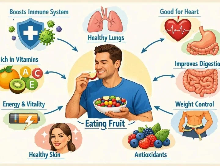 Colorful bowl of ultimate fresh fruit salad with various fruits