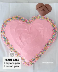 Delicious Valentine's Day Cake decorated with hearts and flowers