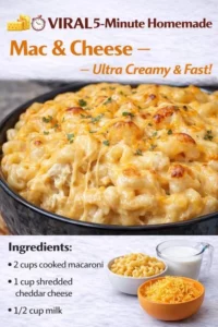 Creamy homemade mac and cheese in a bowl ready to serve