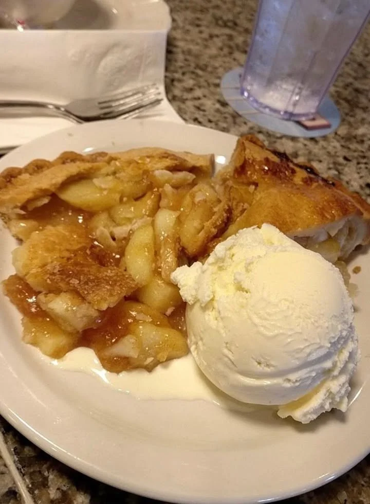 Warm Apple Pie with Ice Cream
