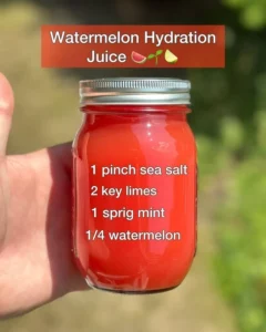 Refreshing watermelon juice for hydration and wellness