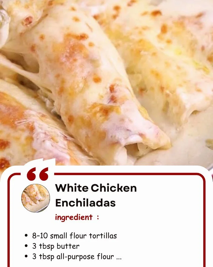 White Chicken Enchiladas