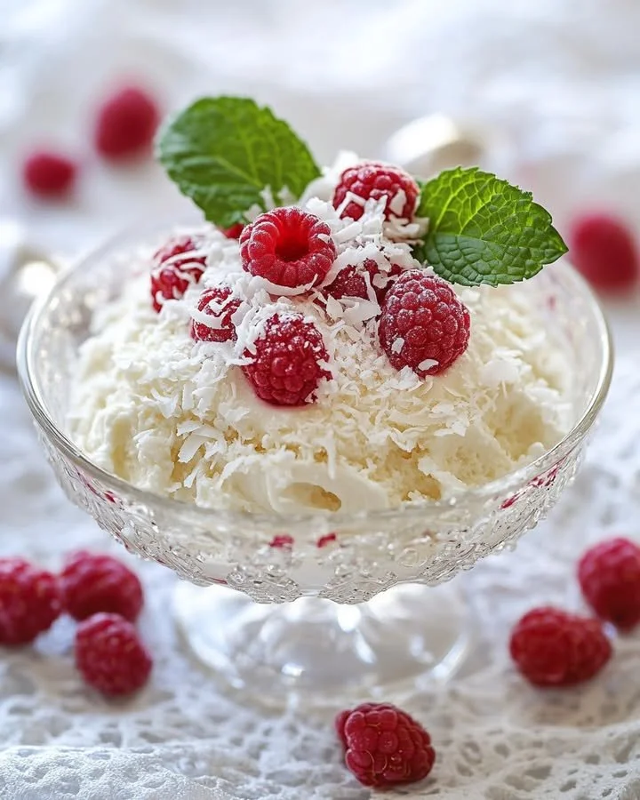 Delicious white chocolate raspberry chia mousse in a glass