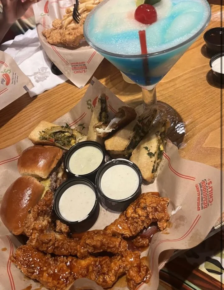 Triple dipper platter with three flavorful dips for sharing