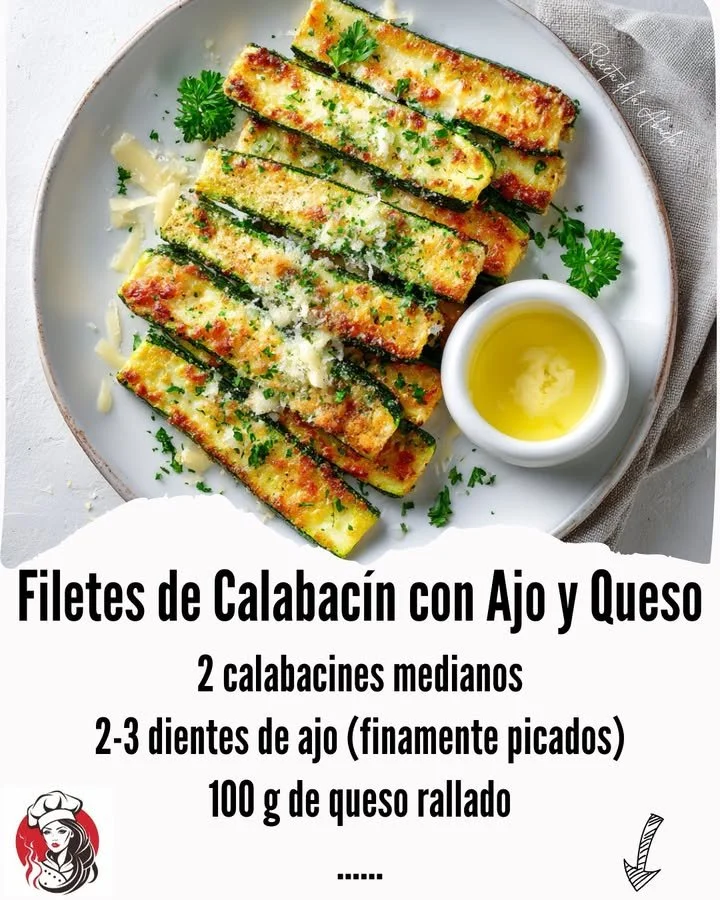 Zucchini Steaks with Garlic and Cheese