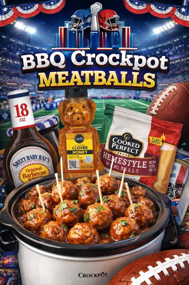 Plate of 4-Ingredient Grape Jelly Meatballs served with toothpicks