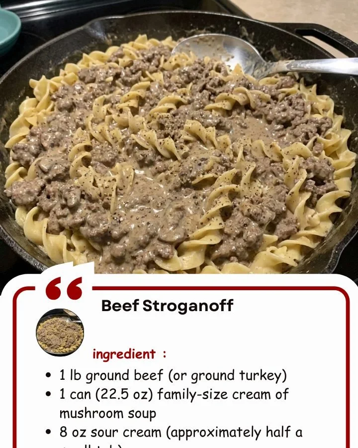 Beef Stroganoff