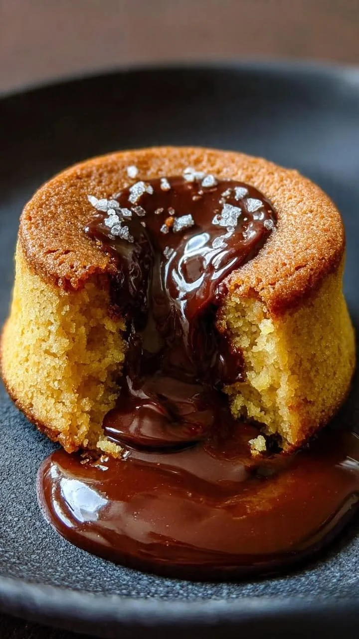 Corn Chocolate Lava Cakes