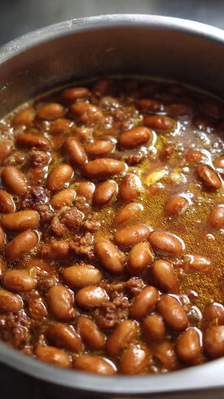 Easy to prepare pinto beans dish served in a bowl