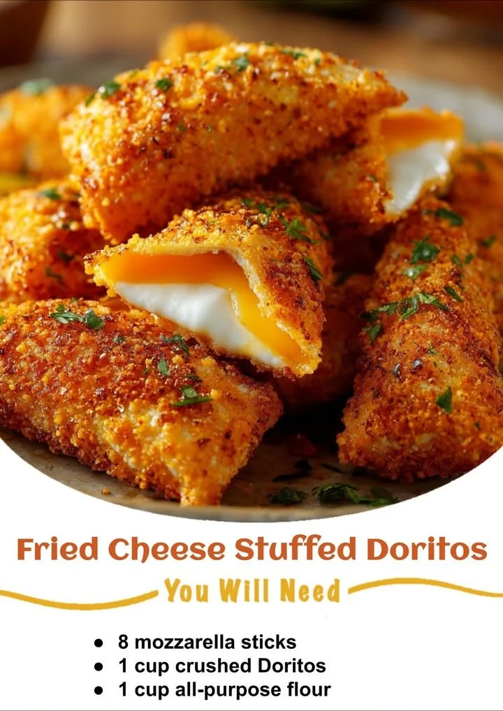 Delicious fried cheese-stuffed Doritos with a crispy golden exterior