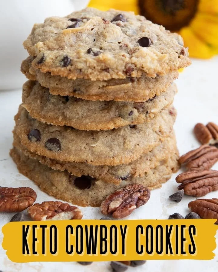 Keto Cowboy Cookies - Delicious low-carb cookies for the ketogenic diet