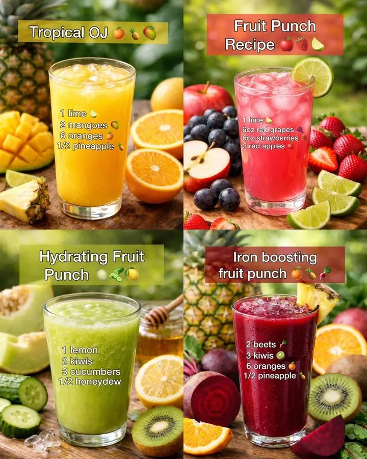 Collection of nutritious juice recipes for healthy living