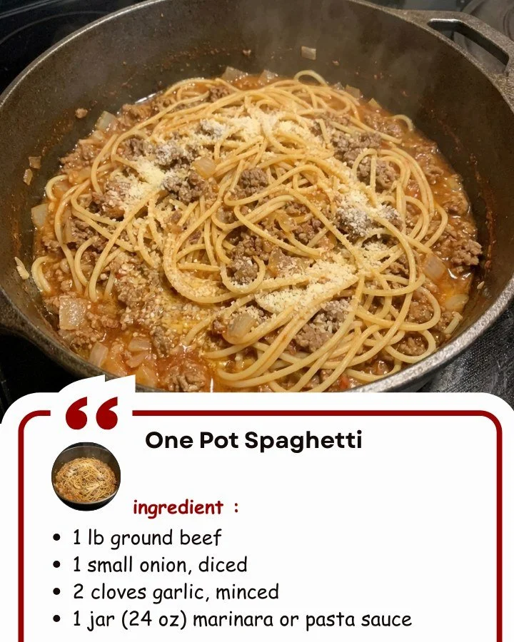 One Pot Spaghetti