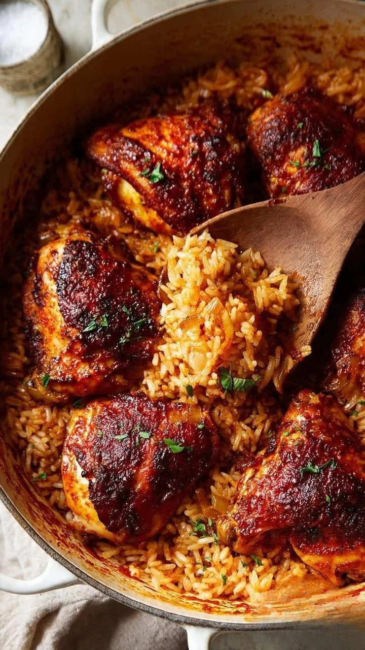 Paprika Chicken and Rice Bake