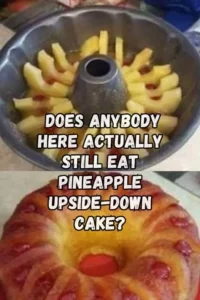Delicious Pineapple Upside-Down Cake with caramelized pineapple and cherries