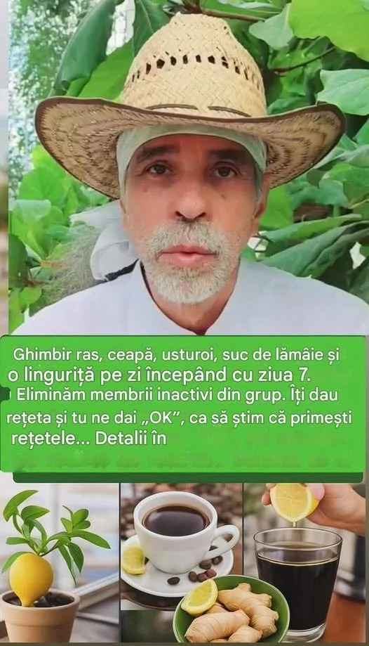 Rețetă cu ghimbir și lămâie