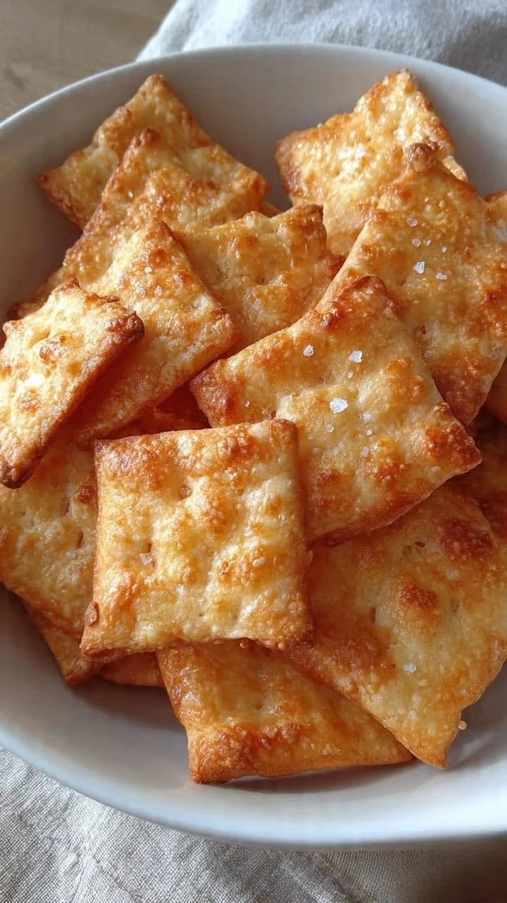 Sourdough Discard Cheese Crackers