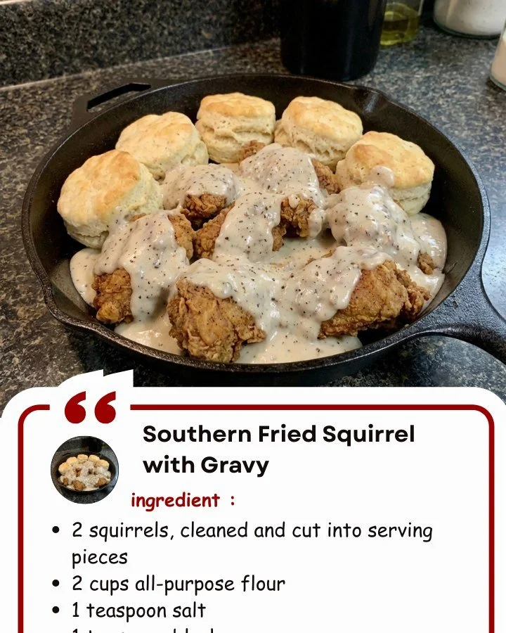 Southern Fried Squirrel with Gravy