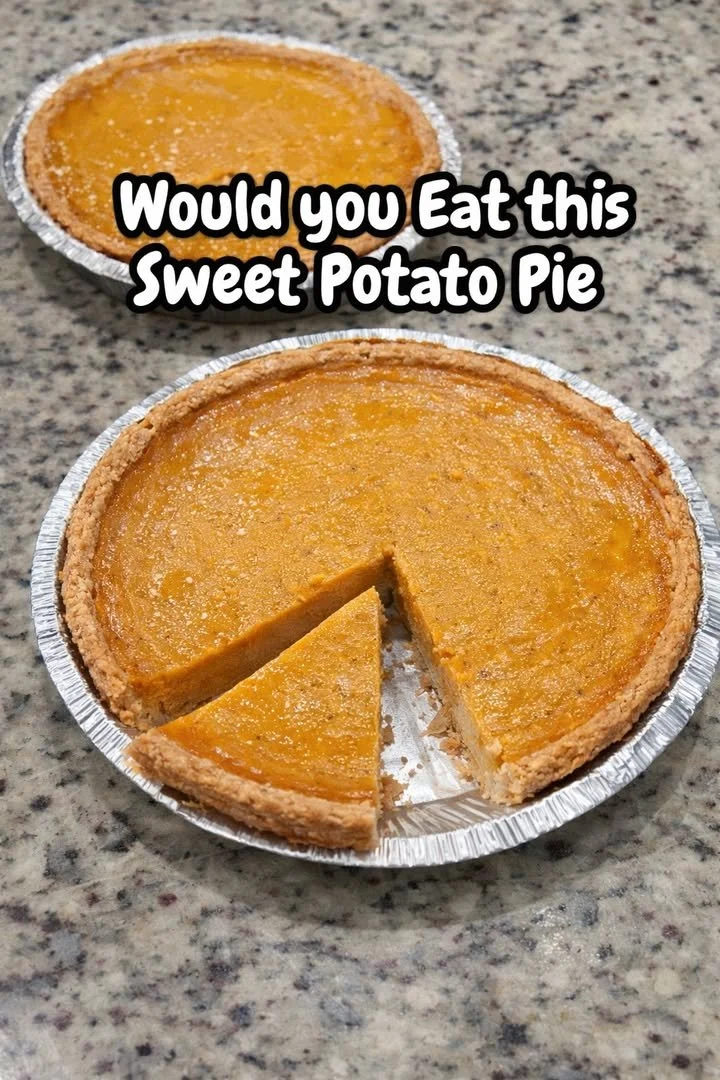 Delicious homemade sweet potato pie slice on a plate